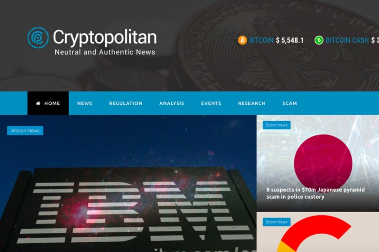 cryptopolitan home page