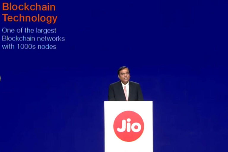 reliance jio blockchain in india