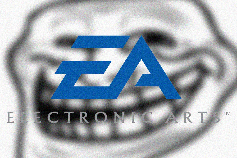 EA game promotion takes a funny turn EA trolling crypto users