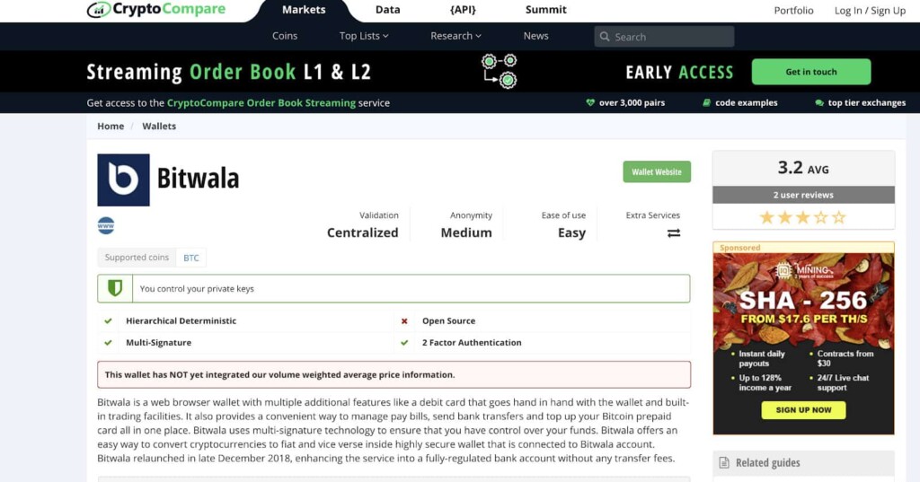 Bitwala is the future of banking; a review - Cryptopolitan