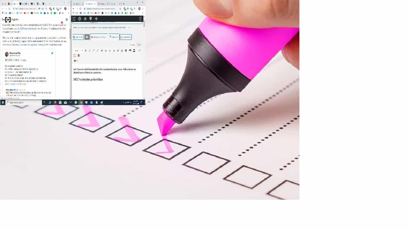 As prioridades da SEC para criptomoedas já foram divulgadas