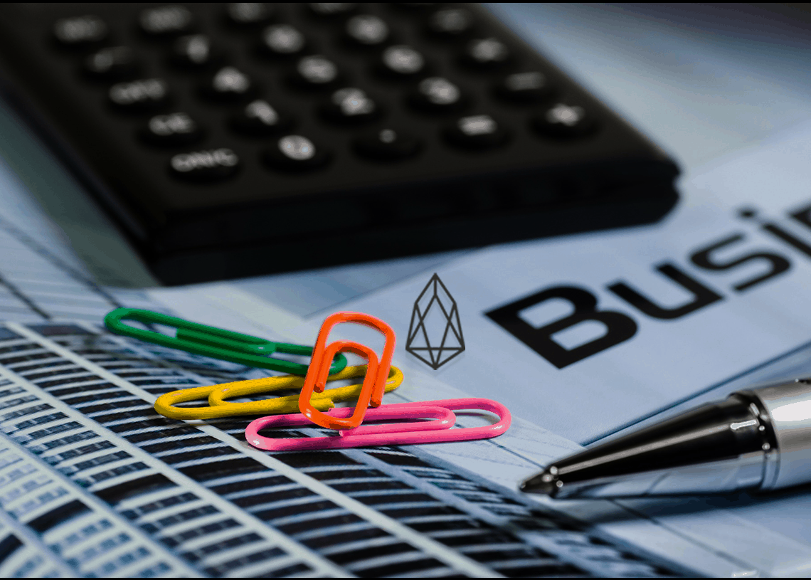 EOS price moves across