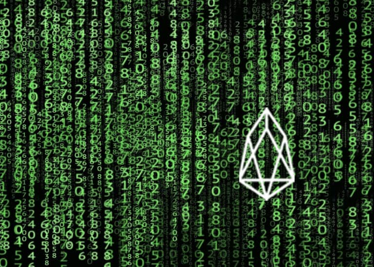 EOS price falls by over