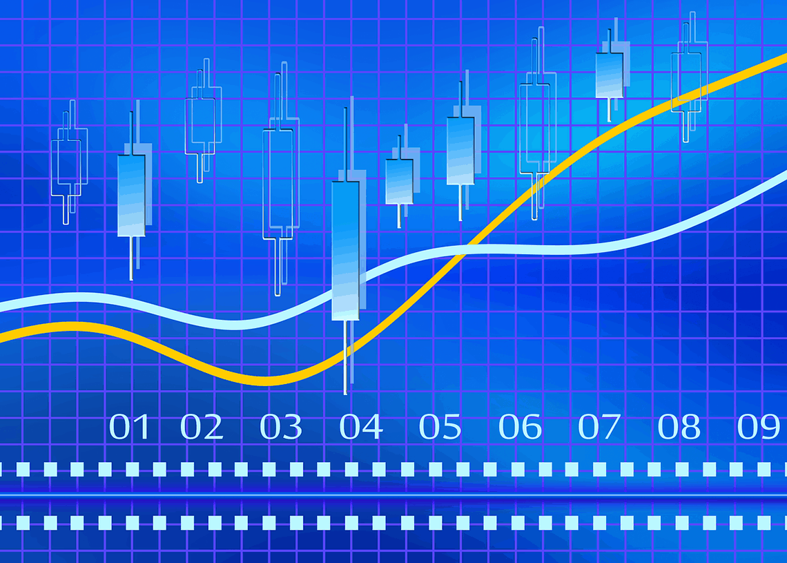 EOS price falls down to on the charts