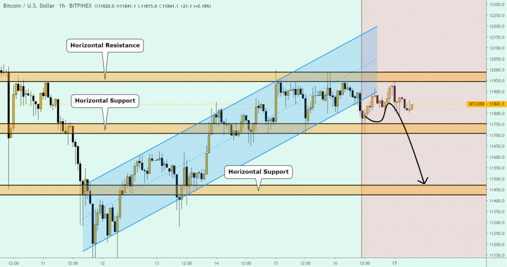 Bitcoin price chart 2 - 16 August