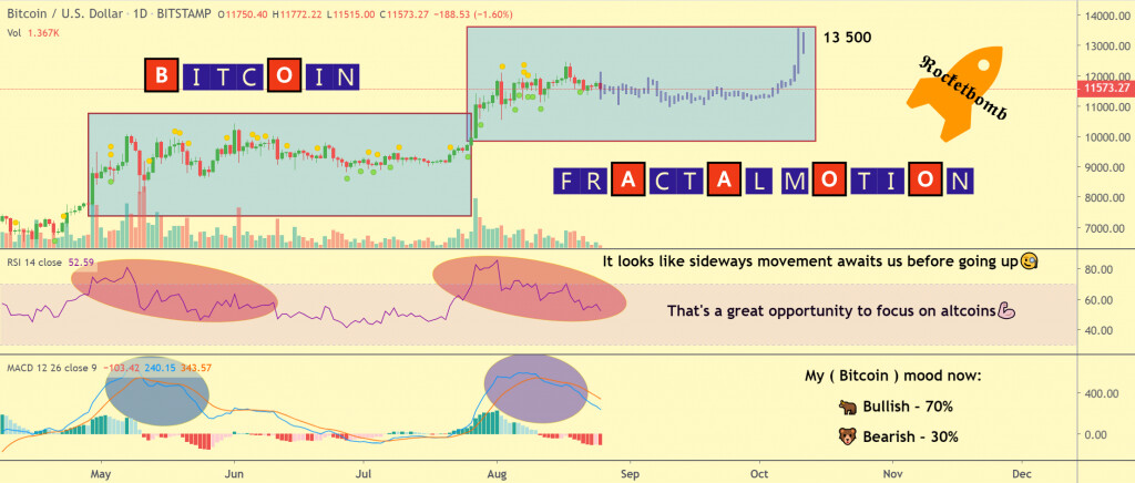 Bitcoin 가격 차트 2 - 8월 24일