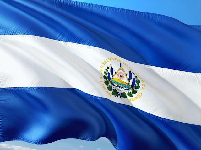 A bandeira de El Salvador
