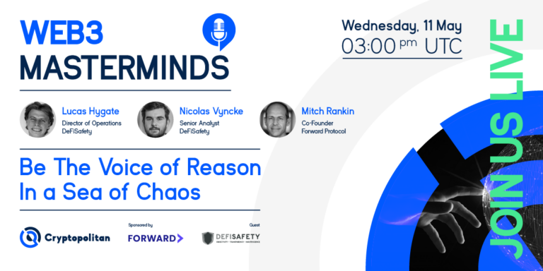 Cryptopolitan announces DeFiSafety as guest project for upcoming Web3 Masterminds event
