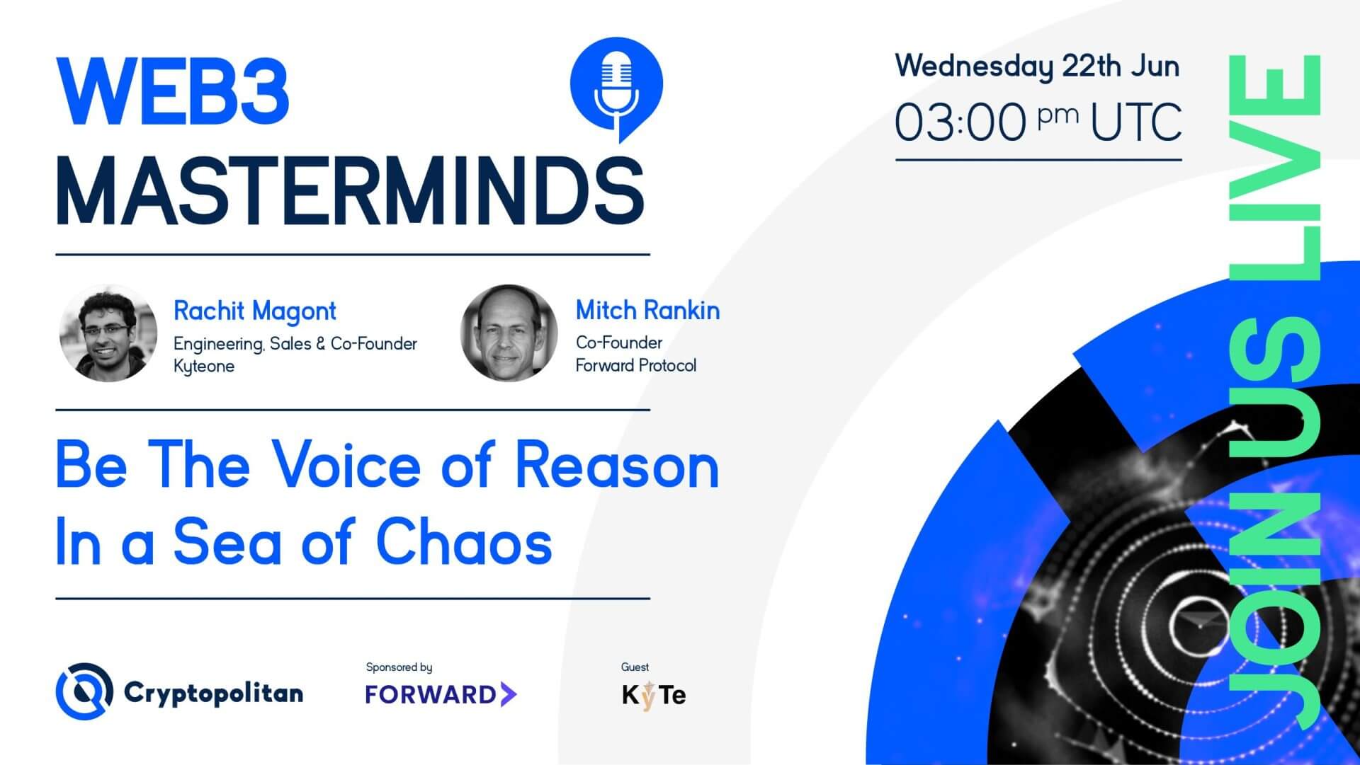 Web3 Masterminds with Rachit Magon from Kyte.One - Cryptopolitan