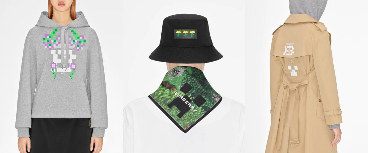 MinecraftxBurberry collection