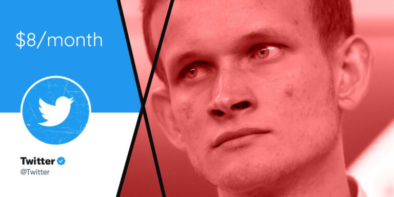 Vitalik Buterin critica a Elon Musk por sus 8 ticks azules