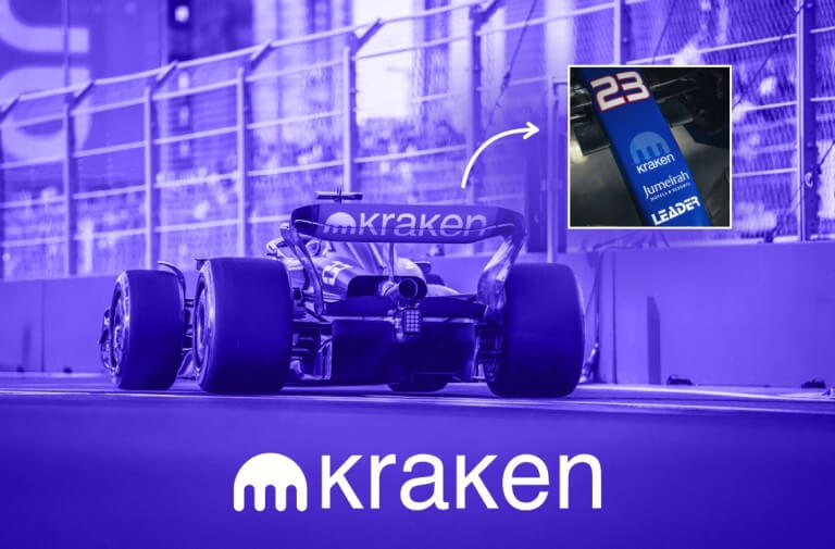 Kraken lleva un extracto del libro blanco Bitcoin a los coches de carreras