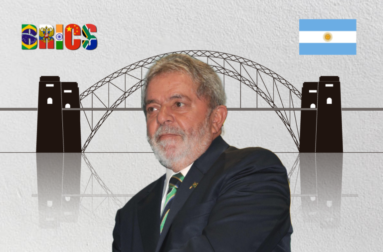 Odent brasileiro Lula atuará como elo de ligação do BRICS para auxiliar a Argentina.