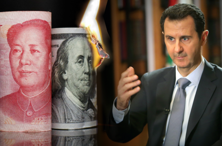 Síria vai abandonar o dólar americano em transações globais e adotar o yuan