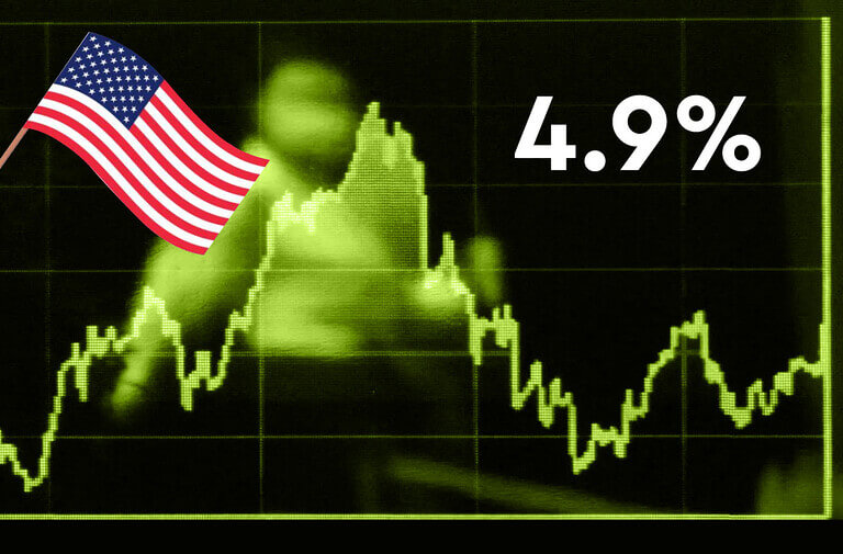 米国のインフレ率は4月に4.9%に低下―暗号市場への影響