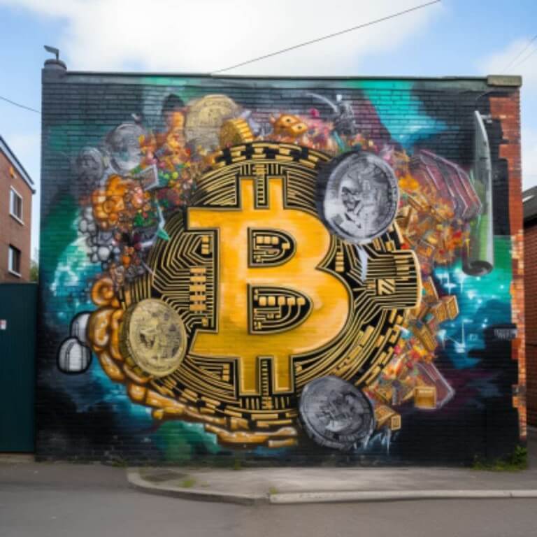 바르셀로나에 기반을 둔 스트리트 사이어(Street Cy₿er) 컬렉티브는 Bitcoin 과 스트리트 아트를 결합합니다