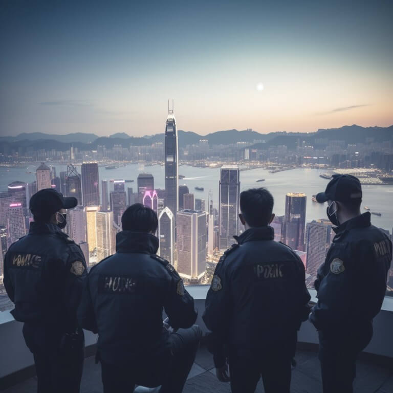 香港当局逮捕了八名个人