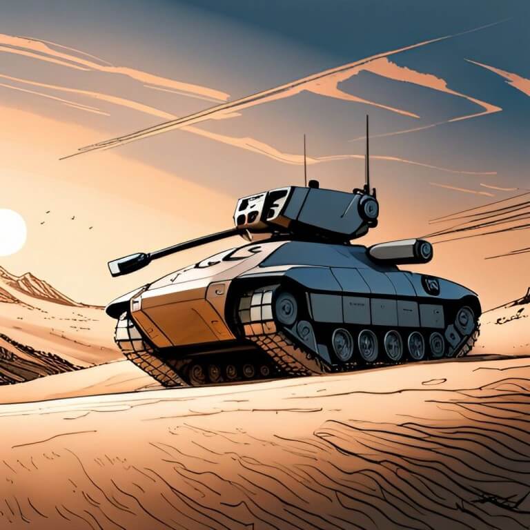 Veículo de combate robótico