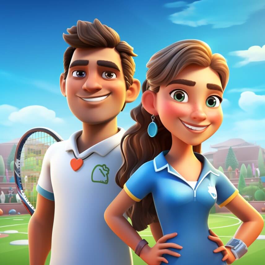 Scontro di tennis