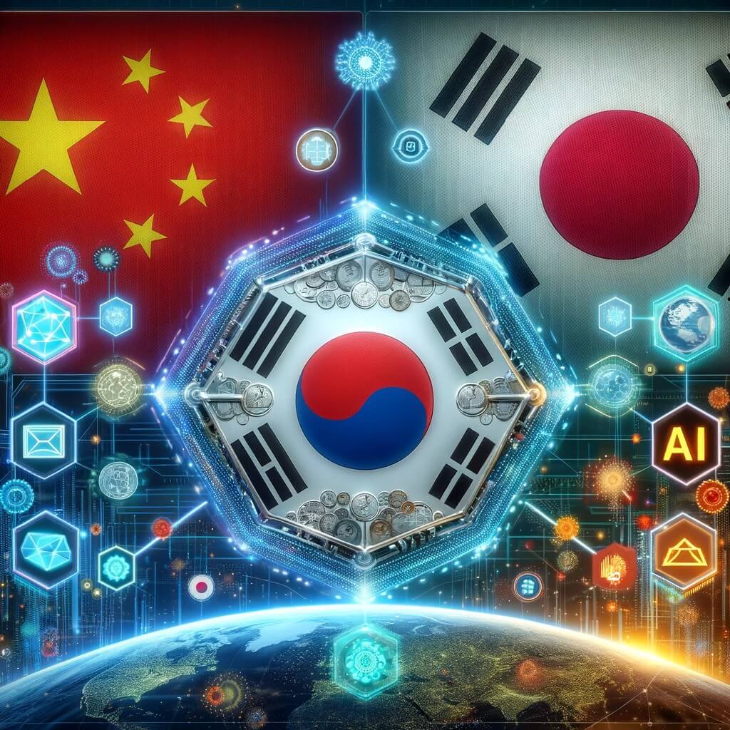 China, South Korea, Japan