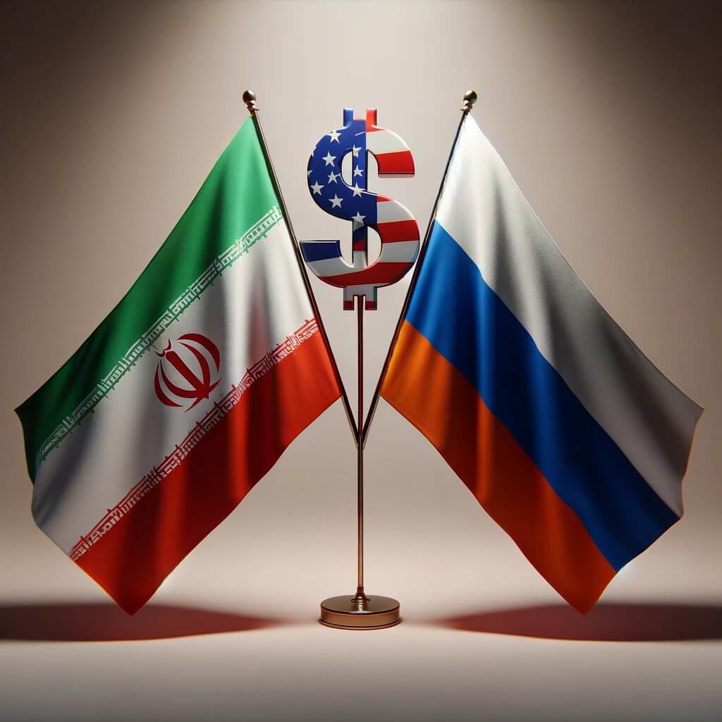 Iran Russia U.S. and dollar