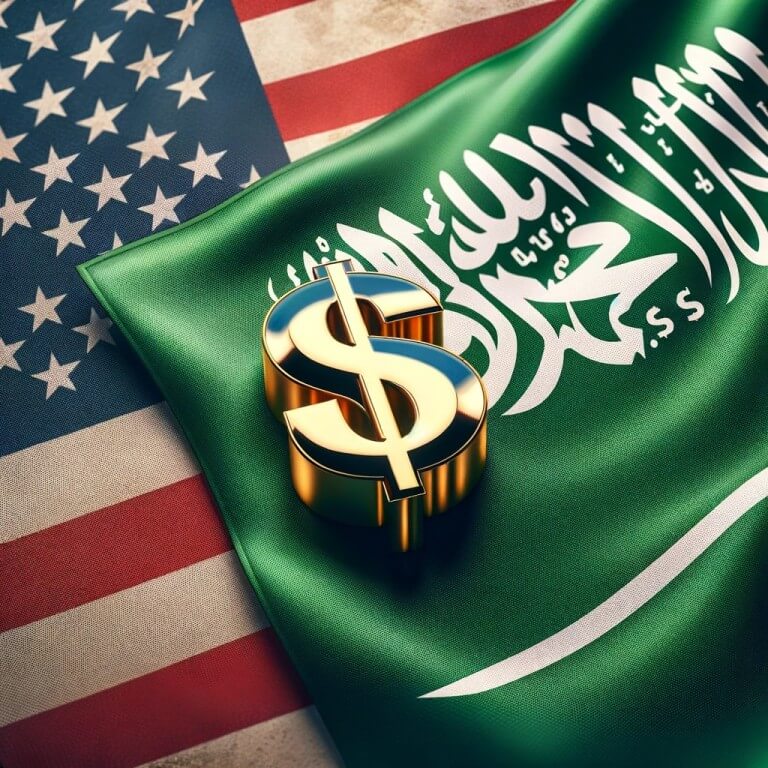 Dólar estadounidense y saudí