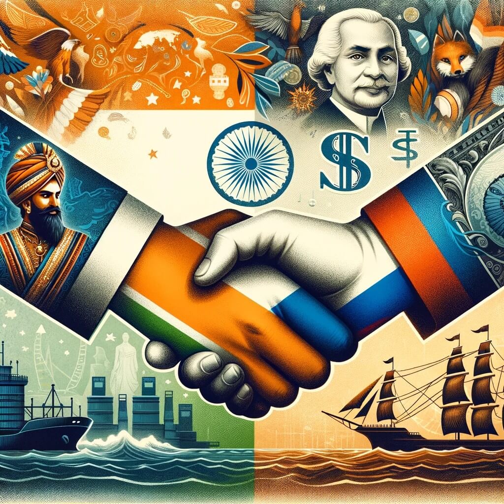 Indi and Russia with dollar