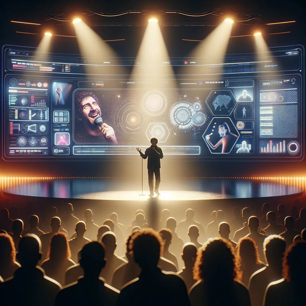 AI-generated comedy