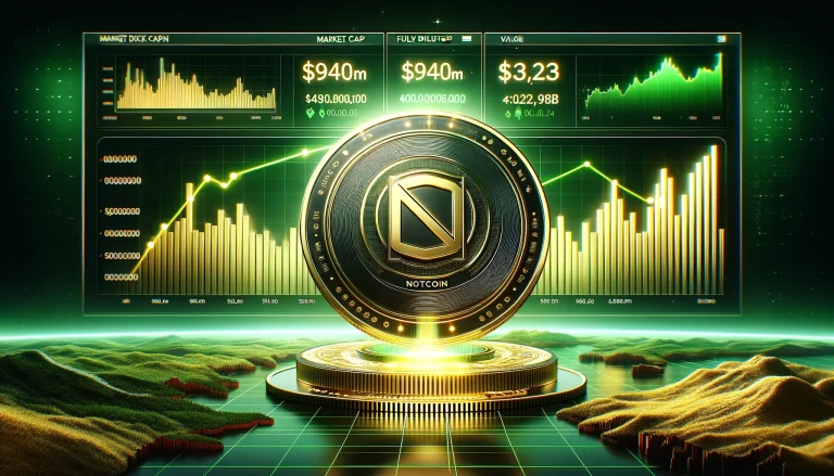 Notcoin entre en marché avec une valeur entièrement diluée de 1 milliard de dollars et une capitalisation boursière de 940 millions de dollars