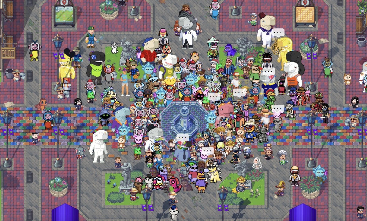 A screenshot of the Pixels game