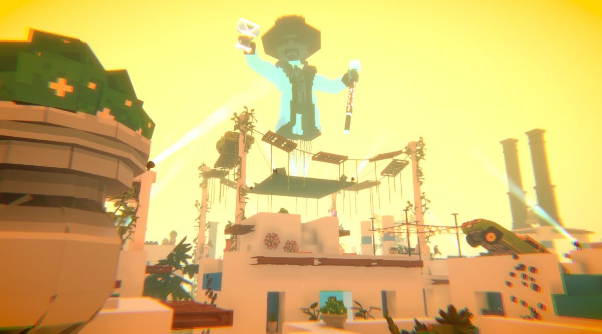 Screenshot of the Cyclades experience in The Sandbox taken from its official website.