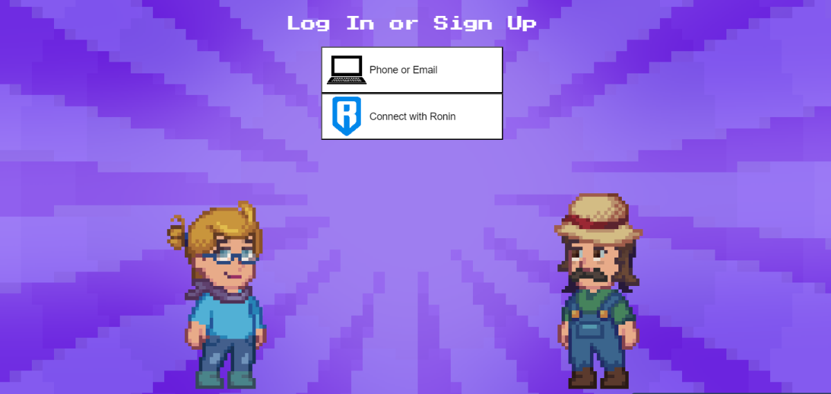 A screenshot of the Pixels sign-up screen on its website.