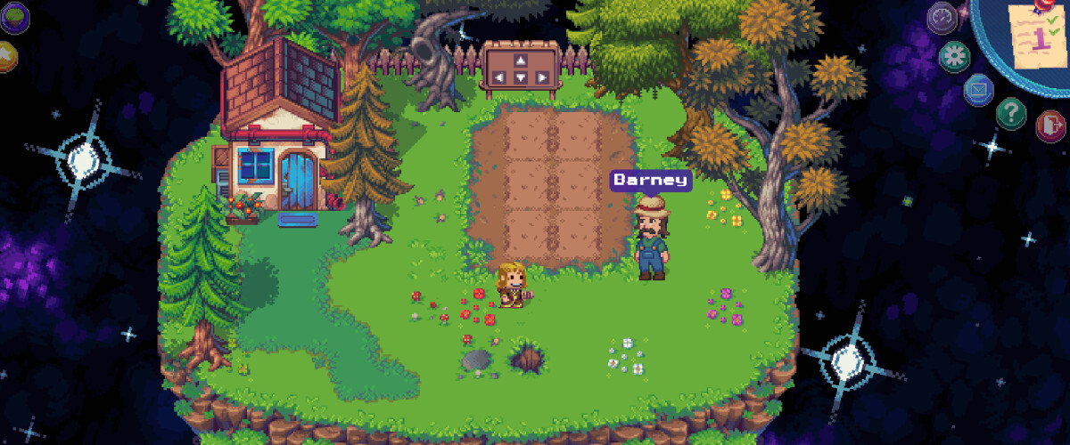 A screenshot of Pixels game
