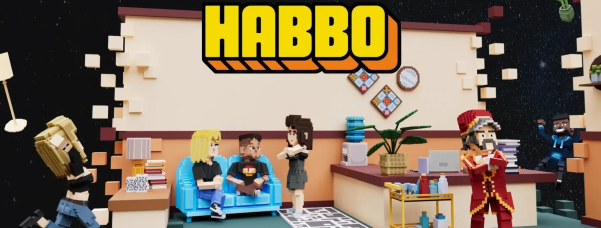 Habbo Space Hotel event in The Sandbox.