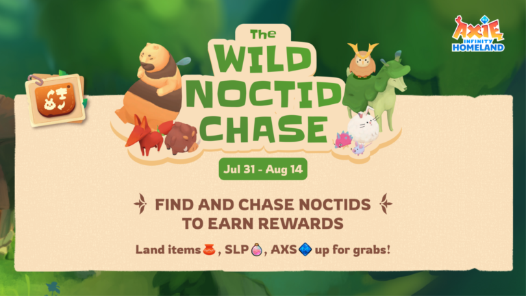 Axie players can earn AXS in The Wild Noctid Chase event