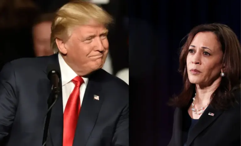 Las probabilidades de Trump suben al 53% mientras Kamala se queda atrás con el 46% en Polymarket