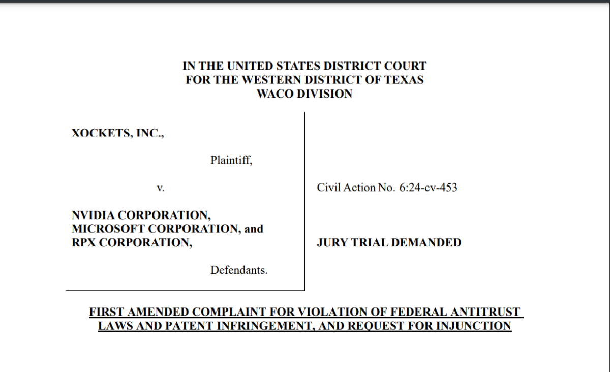 Xockets is suing Nvidia and Microsoft