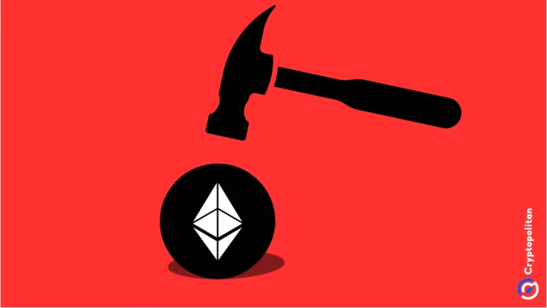 Image featuring Ethereum with a hammer