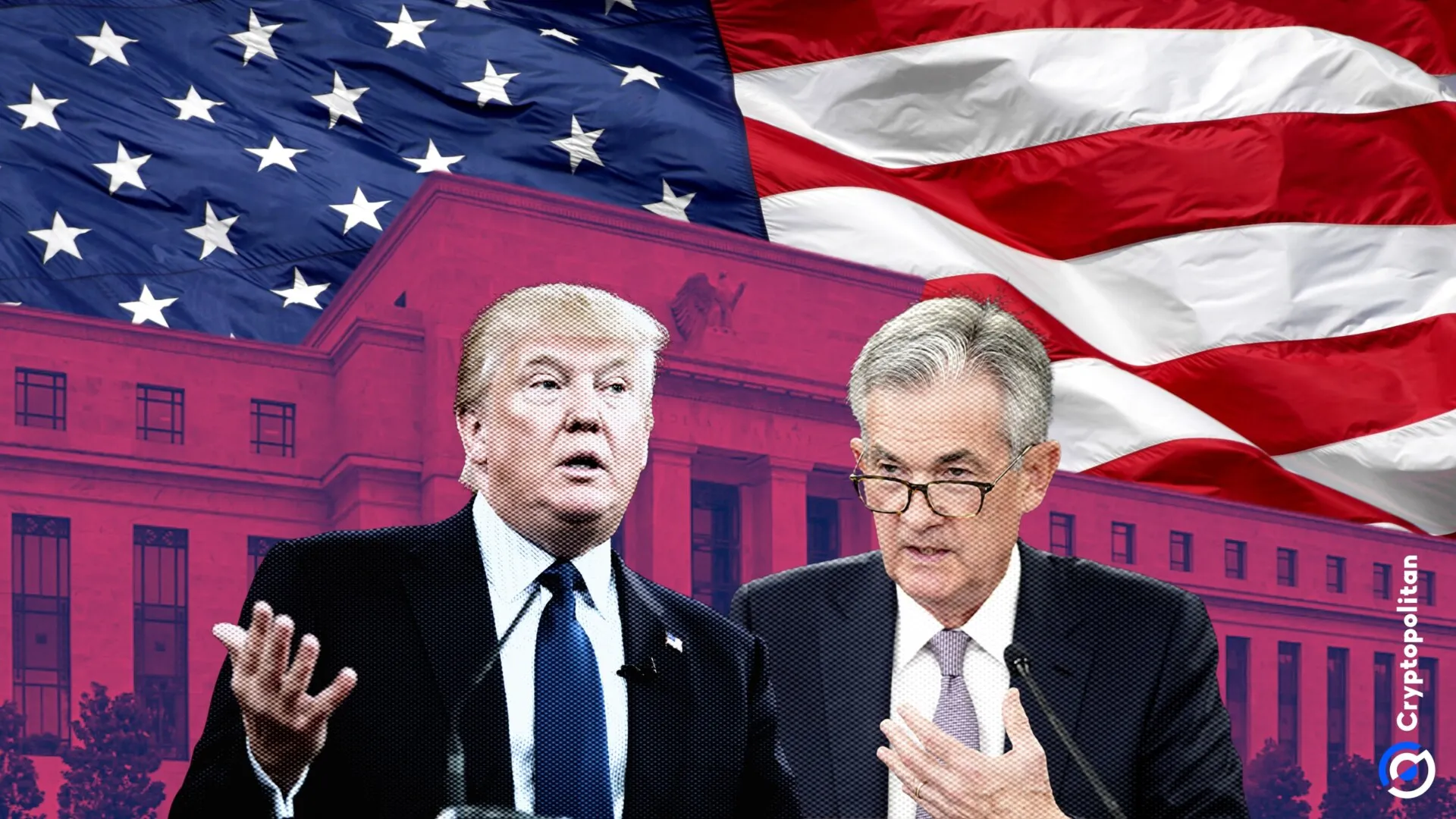 Immagine che ritrae Donald Trump e Jerome Powell