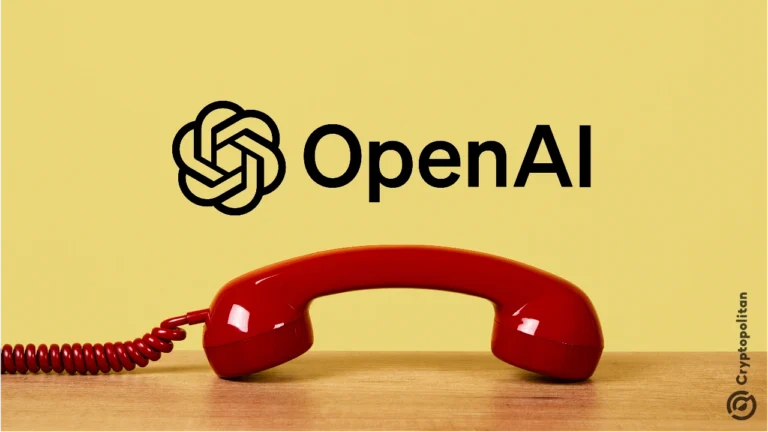 一部红色电话和 OpenAI 的标志