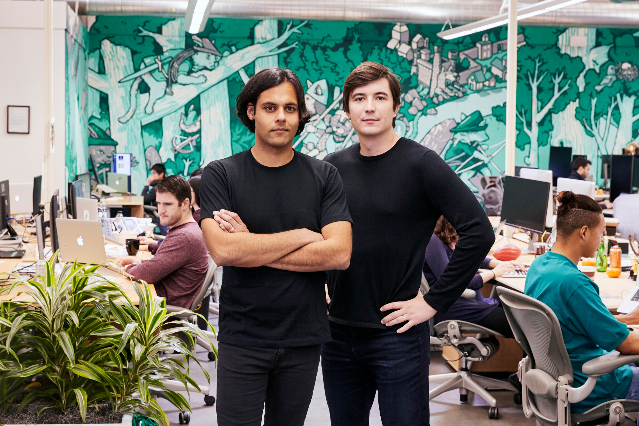 Baiju Bhatt et Vlad Tenev, les fondateurs de Robinhood