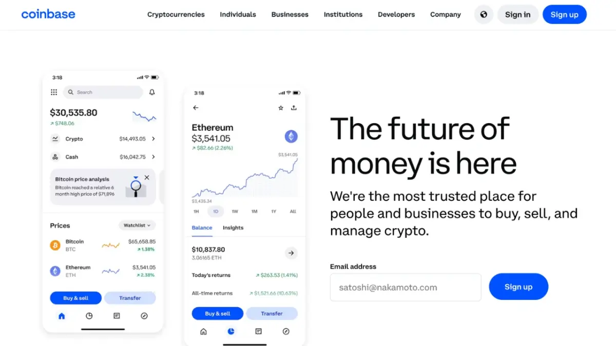 Coinbase-Website.
