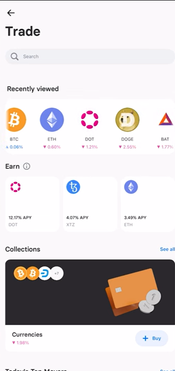 Revolut Mobile App interface
