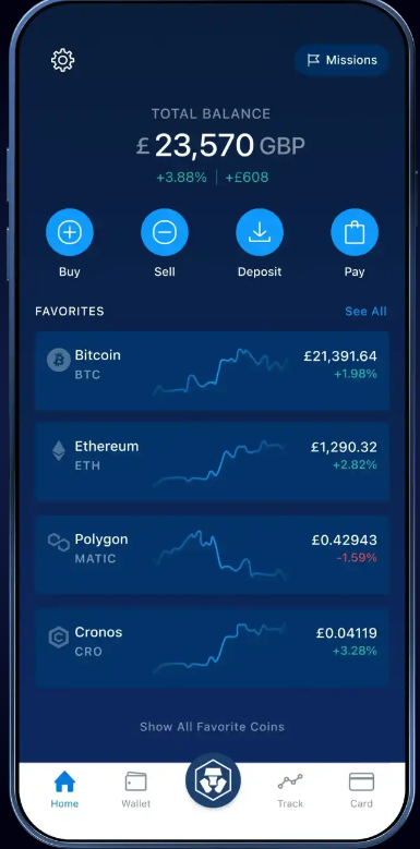 Crypto.com mobile app