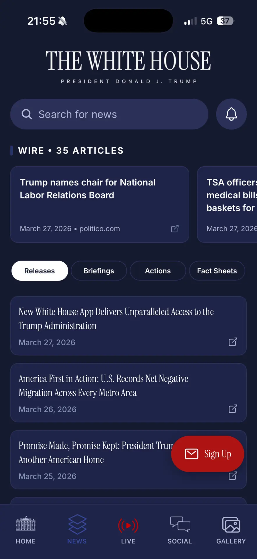 Trump administration launches White House MAGA propaganda app. A look inside