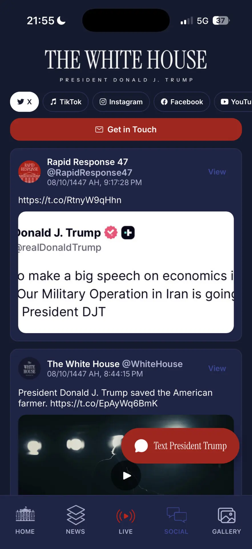 Trump administration launches White House MAGA propaganda app. A look inside
