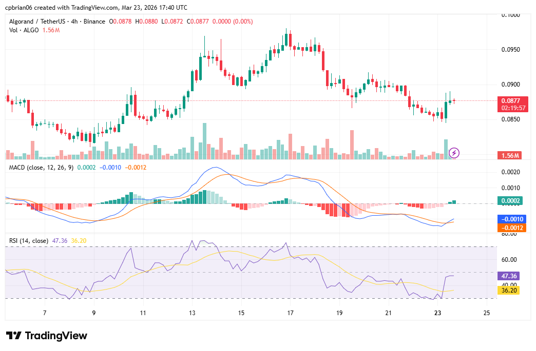 ALGOUSD chart by TradingView