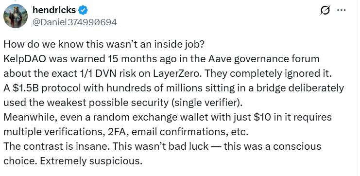 Justin Sun calls for talks with KelpDAO hacker amid inside job rumors