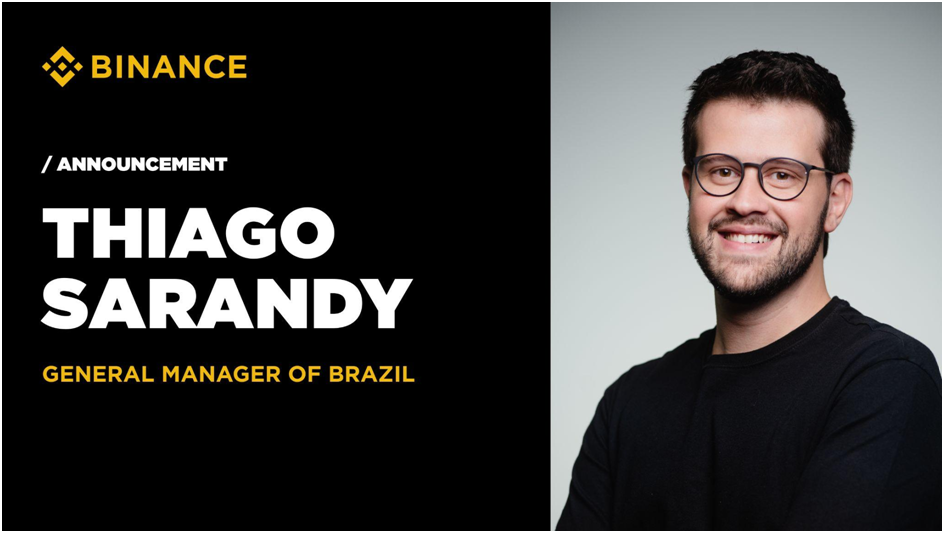 Binance Appoints Thiago Sarandy as General Manager for Brazil