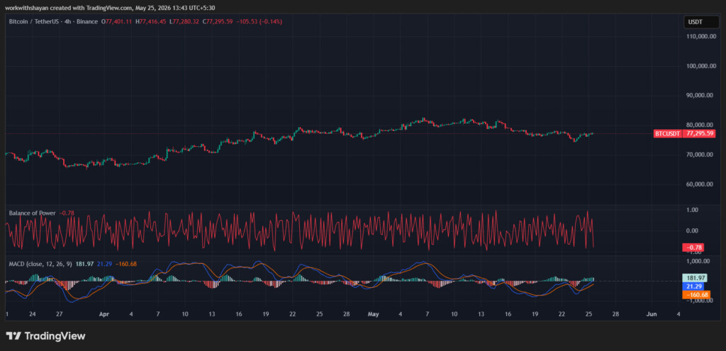 TradingView의 BTCUSD차트